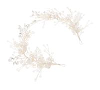Strass Perle Cristallo Fascia per capelli Vite Fiore da sposa Fascia per