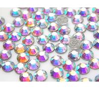 Strass Preciosa VIVA 12 Crystal Aurora Boreale ab 144pz Cristalli Hotfix Termoadesivi per Abbigliamento, Accessori, Bijoux - Effetto Iridescente SS16 (3.8-4.0mm) 4mm 144pz