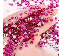 Strass rosso Siam SS4-SS30 non termoadesivo con retro piatto glitterato, strass di, colla su pietra, decorazioni per nail art, indumenti, laser brillante, SS6, 1440 pezzi