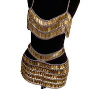 Strass Scintille Glitter Crop Tank Top Minis Gonna Indietro Catena Cavezza Crop Top Bikini Catena Gioielli per il Corpo Accessori per le Donne, A, come descritto, come descritto