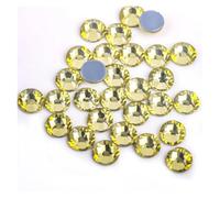 Strass, strass di cristallo, Strass termoadesivi color vulcano verde/strass di cristallo, pietre for cucire e tessuti indumenti(Jonquil,Ss6 1440pcs)