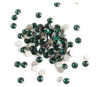 Strass Termoadesivi Pietre di strass cristallo tutte le dimensioni, a dorso piatto, for lavori cucito, fai da te, decorazioni e gemme Strass Decorativi(Emerald,SS20 1440Pcs)