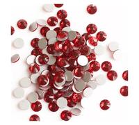 Strass Termoadesivi Pietre di strass di cristallo di tutte le dimensioni, a dorso piatto, for lavori di cucito, fai da te, decorazioni e gemme.(Siam,SS8 1440Pcs)