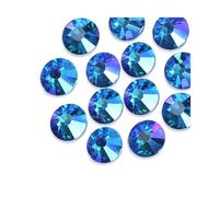 Strass Termoadesivi Pietre for indumenti con strass a retro piatto, non termoadesivi, multicolore, in cristallo AB Strass Decorativi(Capri Blue AB,SS20 1440PCS)