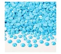 Strass Termoadesivi Strass opachi solidi da 3-5 mm, 5000/2500/1500 pezzi, strass piatti non hotfix for unghie(Lt.Sapphire,4mm-2500pcs)