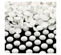 Strass Termoadesivi Strass opachi solidi da 3-5 mm, 5000/2500/1500 pezzi, strass piatti non hotfix for unghie(White,3mm-5000pcs)
