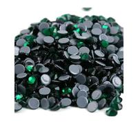 Strass Termoadesivi Strass termoadesivi in cristallo da 40 colori, strass in vetro, decorazioni for cucito e tessuti Strass Decorativi(Emerald,Ss10 1440pcs)