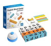 Strategic Literacy Puzzle, Interactive Reading Board, Stand with Matching Feature, Classroom Phonics Set, Creative Tool with Colorful Design, Travel Toy for Preschool and Kindergarten