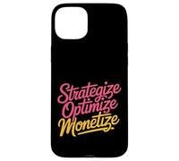 Strategize Optimize Monetize Business Entrepreneur - Custodia per iPhone 15 Plus