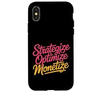 Strategize Optimize Monetize Business Entrepreneur - Custodia per iPhone X/XS