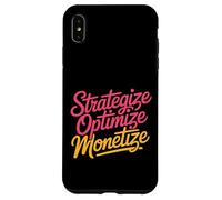 Strategize Optimize Monetize Business Entrepreneur - Custodia per iPhone XS Max