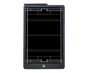 Strategy Note Board - Pad LCD, Strumento Di Allenamento, Ardesia Da Coaching | Layout Del Campo Di Pallamano Con Superficie Di Scrittura Riutilizzabile, Spazio Per Le Penne Per I Briefing Della Squadr