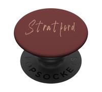Stratford Connecticut Design vintage elegante PopSockets PopGrip Adesivo
