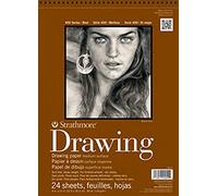 Strathmore Medio Disegno Spirale Imbottitura IN Carta 8 " X10 " -24 Fogli,400300