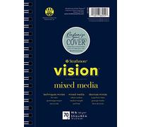 Strathmore (662-55 Vision Mixed Media Pad, Multicolore, 21.59 x 17.01 x 2.54 cm