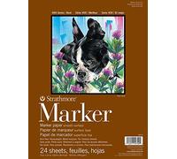 Strathmore Blocco di Carta per pennarelli, 22,9 x 30,5 cm, 50#, Liscio, Acrilico, Multicolore, 0,15 x 8,9 x 11,9 cm