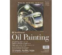 Strathmore Blocco per pittura a olio serie 400, lino, bianco naturale, 22,9 x 30,5 cm
