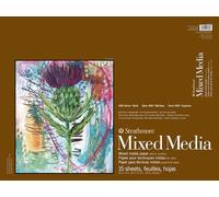 Strathmore multimediale Misto Serie 400 Mixed Media-Blocco di Carta Pergamena, 45,7 x 61 cm, 15 Fogli, Bianco, 18"x24"