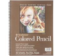 Strathmore 477-9 Blocco di Carta a Spirale per matite Colorate, 22,9 x 30,5 cm, 30 Fogli, Grafite, Bianco, 9"X12", unità