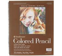 Strathmore (477-11 Blocco di Carta a Spirale per matite Colorate, 28 x 35,6 cm, 30 Fogli, Bianco, 11x14, unità