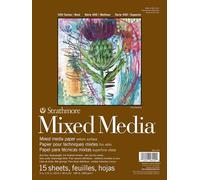 Strathmore Serie 400 - blocco collato lato corto, 300 g/mq, 15 fogli, colore: Marrone