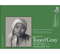 Strathmore Serie 400 Blocco di Carta per Schizzi, 45,7 x 61 cm, 36,3 kg, 24 Fogli, Grigio Tonico, 18x24, unità