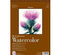 Strathmore Blocco per acquerelli serie 440-1 400, 22,9 x 30,5 cm, rilegatura a filo, 12 fogli