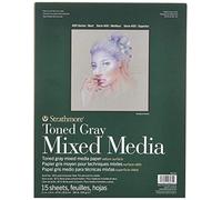 Strathmore Toned Mixed Media Paper - Toned Grey 11"X14"-15 Sheets