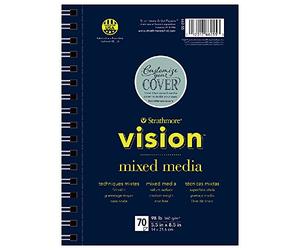 Strathmore Vision - Blocco multimediale Misto, Multicolore, 21,59 x 17,01 x 2,54 cm