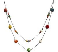 Strati Boho Perline Collane per le Donne Carino Amore Cuore Colorato Stelle Perline Collana Lunga Moda 2025 Trendy Spiaggia Hippie Gioielli per le Donne Elegante Estate Vacanze Vintage Nativi