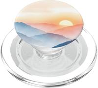Strati di montagna morbida Alba Orizzonte Misty Paesaggio PopSockets PopGrip per MagSafe