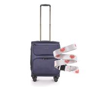 Stratic Bendigo Light+ - Valigetta con tracolla per valigia, custodia morbida, trolley da viaggio, trolley a mano, lucchetto TSA, 4 rotelle, espandibile, taglia S, blu navy, blu navy, S+, S+