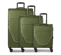 Stratic taska 4 ruote Set di valigie 3 pezzi espandibile oliva
