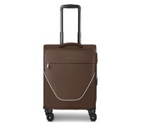 Stratic taska Trolley cabina a 4 ruote S 55 cm con piega a espansione marrone