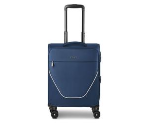 Stratic taska Trolley cabina a 4 ruote S 55 cm con piega a espansione blu