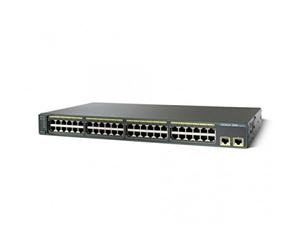Strato 2 del commutatore 2960-48TT del catalizzatore di Cisco - 48x10/100 - 2x1000BT - immagine della base di lan - gestito, WS-C2960-48TT-L (rinnovato)