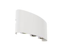 STRATO APPLIQUE LED PER ESTERNI IN METALLO BIANCO 3 LUCI