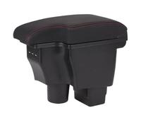 Strato Console Stoccaggio Per Mazda Per CX-3 Bracciolo Box Retrofit Accessori Per Auto Portaoggetti Ricarica USB(B1genuine leather)