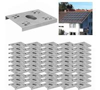 Strato di messa a terra fotovoltaico C dell'acciaio inossidabile del piatto a forma di per l'installazione dei sistemi del pannello solare con progettazione perforante del modulo