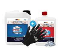 Strato spesso, resina epossidica con indurente, set da 4,5 kg, qualità professionale, ultra trasparente e inodore, 10 cm in una colata + guanti protettivi