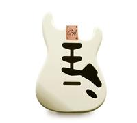 STRATOCASTER Chitarra Corpo Sss - Vintage Bianco Nitro Raso - 2 Pezzi Alder