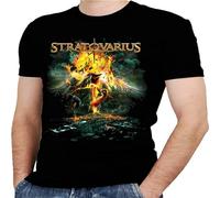 Stratovarius Band 2 New T-Shirt Rock T-Shirt Rock Band Shirt Rock Tee Black XL