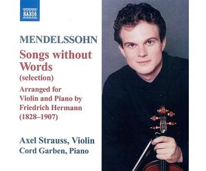 Strauss:Harmen Songs Without Words Arranged for Violin and Piano (Garben) (CD)