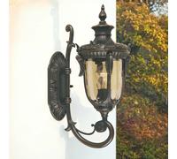 Stravagante Lanterna Amy Antico Design Opulento IP44 Esterno Parete Lampada Hof