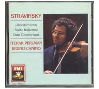 STRAVINSKY:DIVERTIMENTO, SUITE ITALIENNE, DUO CONCERTANT - PEARLMAN, CANINO