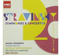 Stravinsky: Symphony in Three Movements; Violin Concerto; Symphonies of Wind Instruments; Capriccio for piano & orchestra; Pulcinella etc