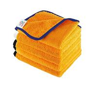Stravos Basic Panni Microfibra Per Pulizia Auto Interni Ed Esterni, Panno Moto Asciugatura E Lucidatura Super Assorbente, Professionale Riutilizzabili, 40 X 60 Cm (Tricolor, 5)