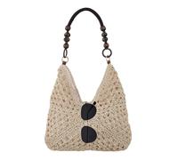 Straw Beach Bag - Bohemian Crochet Tote, Lightweight Woven Summer Handbag, Handmade Straw Carrying Accessory | Woven Summer Handbag,for Travel Shopping Picnic Poolside Vacation Seaside Fashion