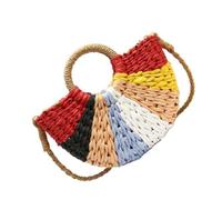Straw Crossbody Bag Intrecciata Grande Capacità, Moda Estiva