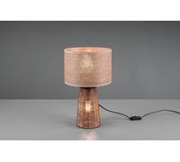 STRAW LAMPADA DA TAVOLO IN RATTAN COLORE NATURALE CON ILLUMINAZIONE ANCHE NELLA BASE H.40,5CM 2 LUCE ATTACCO E27